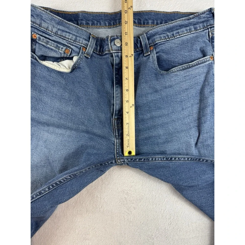 Levi's 505 Regular Fit Jeans 36x32 Blue Denim Straight Leg‎ Mens